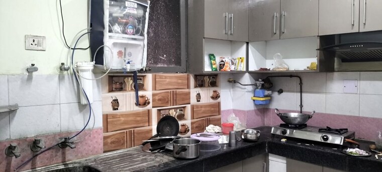 Kitchen, gaur-atulyam-gravity 2 Bedroom 120 Sq.Ft. Builder Floor In Omicron I Greater Noida Greater Noida 10496961