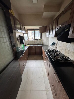 Kitchen in 3 BHK Apartment at Belscot Chs Ltd, Andheri West – for Rent