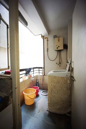Bathroom in 3 BHK Apartment at Chandkheda – for Sale