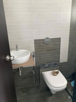 Bathroom in 3 BHK Apartment at RR Lunkad 66 Avenue, Pimple Nilakh – for Rent