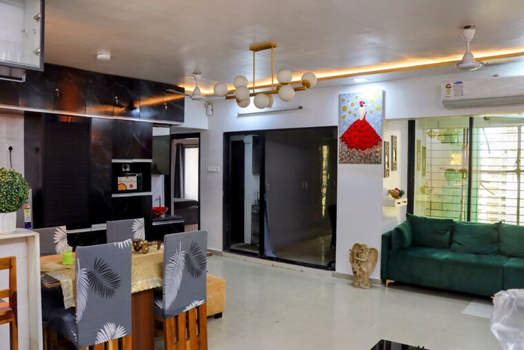 Living Room, maitri-planet 3 Bedroom 1800 Sq.Ft. Apartment In Kharghar Navi Mumbai 10497063