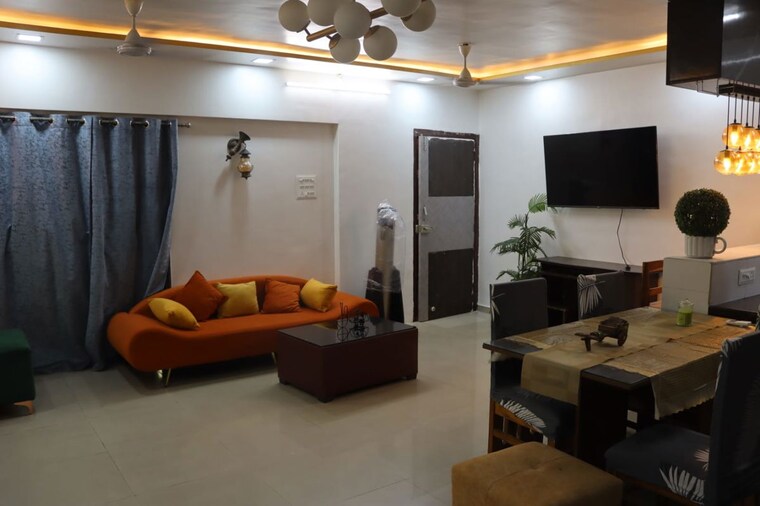 Living Room, maitri-planet 3 Bedroom 1800 Sq.Ft. Apartment In Kharghar Navi Mumbai 10497063