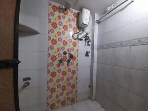 Bathroom in 2 BHK Apartment at New Dindoshi Hill View, Goregaon East – for Rent