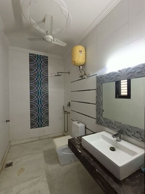 Bathroom in 3 BHK Apartment at Dwarka – for Rent