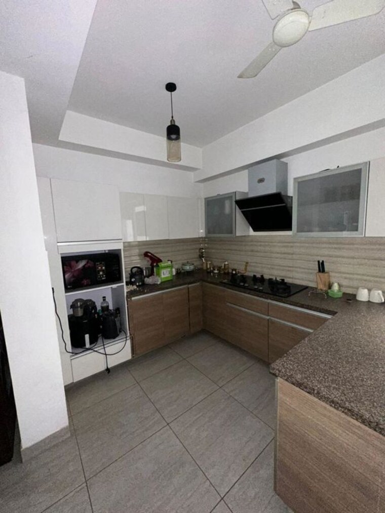 Kitchen, aba-cleo-county 3 Bedroom 1620 Sq.Ft. Apartment In Sector 121 Noida 10497416