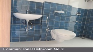 Bathroom in 3 BHK Apartment at Lodha Amara, Kolshet Road – for Rent
