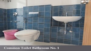 Bathroom in 3 BHK Apartment at Lodha Amara, Kolshet Road – for Rent