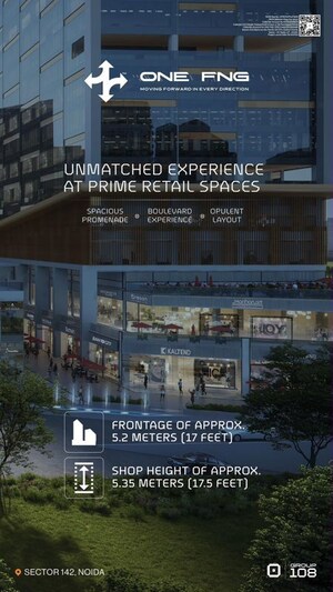  Office Space – Exterior View View at Group 108 One FNG, Sector 142 - for Sale