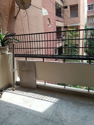 Balcony in 3 BHK Apartment at Dwarka – for Rent