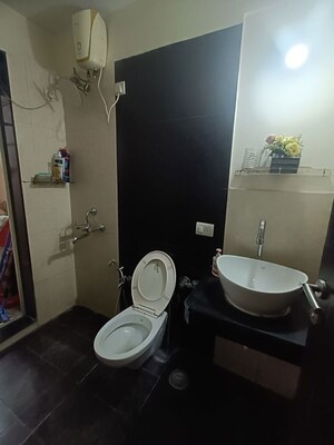 Bathroom in 2.5 BHK Apartment at Rustomjee Urbania Astraea, Majiwada – for Rent