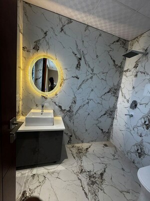 Bathroom in 3 BHK Builder Floor at Lion Green Valley Homes, Sector 35 – for Rent