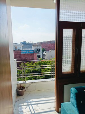 Balcony in 3 BHK Builder Floor at Sainik Farm – for Rent