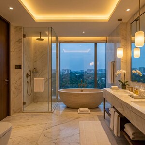 Living Room in 3 BHK Apartment at Kashish Manor One, Sector 111 – for Sale