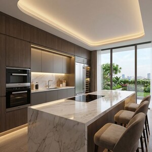 Kitchen in 3 BHK Apartment at Kashish Manor One, Sector 111 – for Sale
