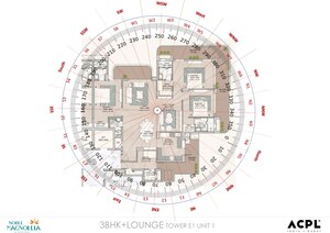 Master Plan in 3.5 BHK Apartment at Noble Magnollia, Sector 88 – for Sale