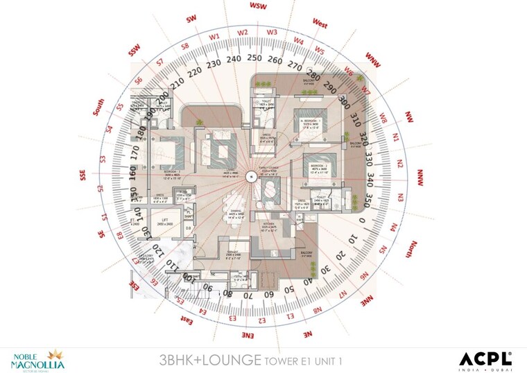 Master Plan, noble-magnollia 3.5 Bedroom 3351 Sq.Ft. Apartment In Sector 88 Mohali 10396896