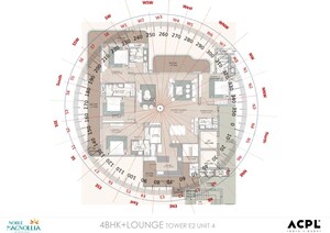 Master Plan in 3.5 BHK Apartment at Noble Magnollia, Sector 88 – for Sale