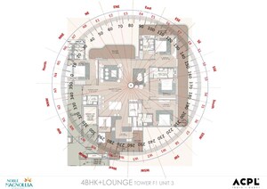 Master Plan in 3.5 BHK Apartment at Noble Magnollia, Sector 88 – for Sale