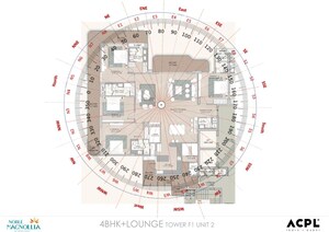 Master Plan in 3.5 BHK Apartment at Noble Magnollia, Sector 88 – for Sale