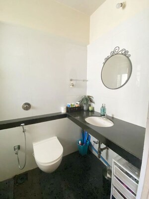 Bathroom in 3 BHK Apartment at Satellite Tower, Goregaon East – for Rent