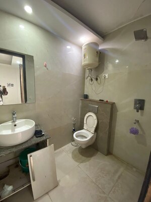 Bathroom in 1 BHK Builder Floor at Sainik Farm – for Rent