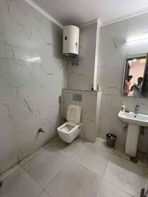 Bathroom in 1 BHK Builder Floor at Sainik Farm – for Rent