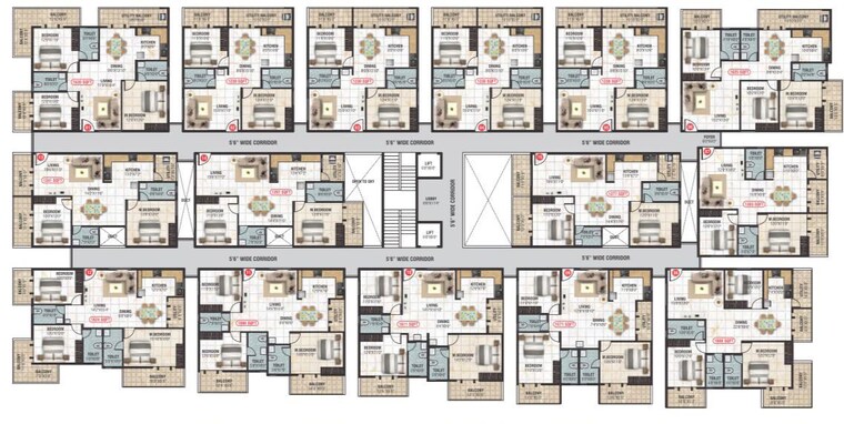 Master Plan, aadhava-elite-homes 3 Bedroom 1566 Sq.Ft. Apartment In Narayanapura Bangalore 10498164