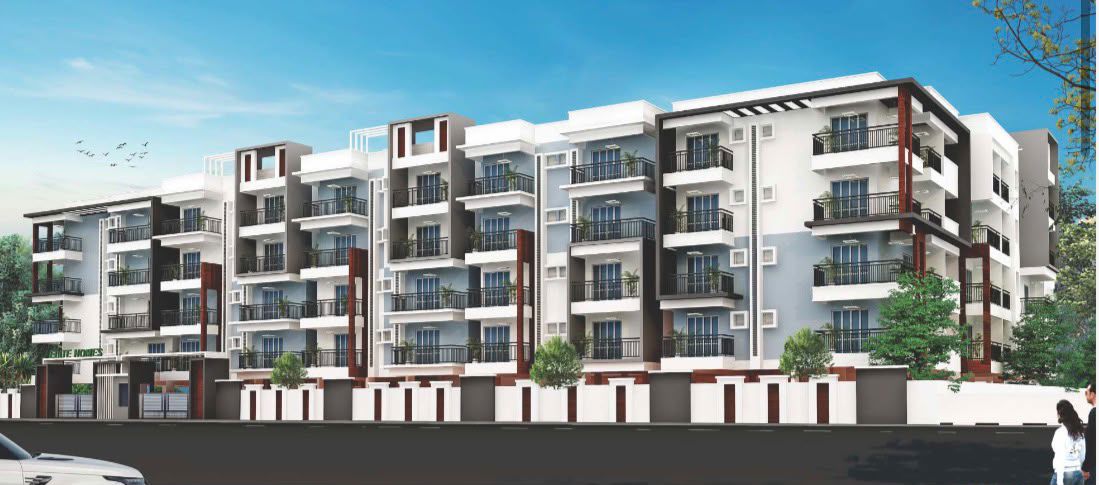 3 BHK + Study Room 1566 Sq.Ft. Apartment in Aadhava Elite Homes