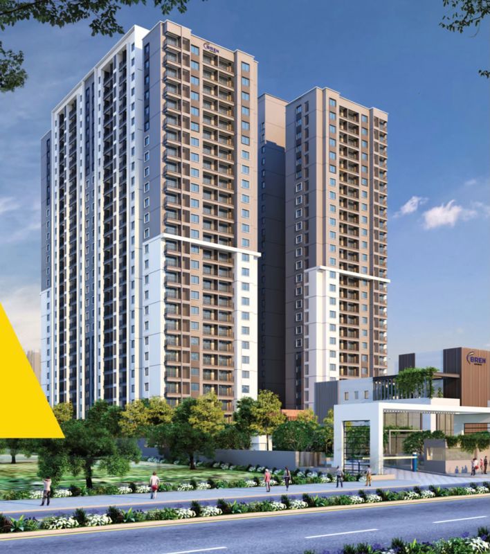 3 BHK + Study Room 1627 Sq.Ft. Apartment in Bren Aspera