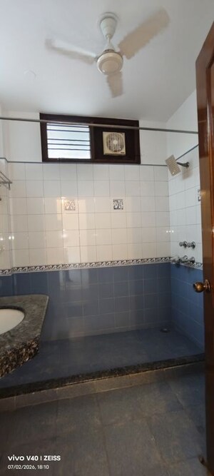 Bathroom in 3 BHK Apartment at Defence Colony – for Rent