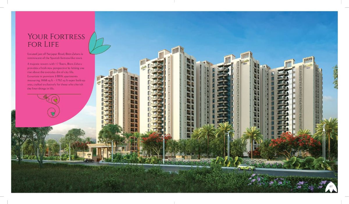 3 BHK 1724 Sq.Ft. Apartment in Bren Zahara