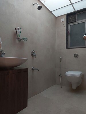 Bathroom in 2 BHK Apartment at Runwal Eirene Phase 2, Balkum Pada – for Rent