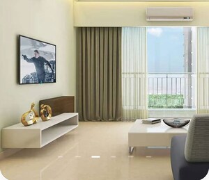 Living Room in 2 BHK Apartment at LnT Evara Heights, Panch Pakhadi – for Sale
