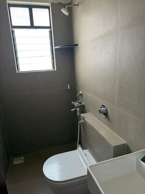 Bathroom in 3 BHK Apartment at RK Lunkad Nisarg Nirmiti, Pimple Saudagar – for Rent