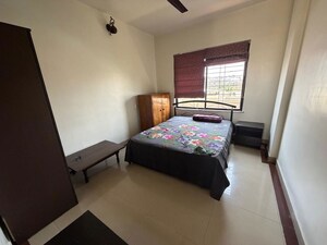 Bedroom in 3 BHK Apartment at RK Lunkad Nisarg Nirmiti, Pimple Saudagar – for Rent