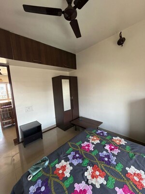 Bedroom in 3 BHK Apartment at RK Lunkad Nisarg Nirmiti, Pimple Saudagar – for Rent