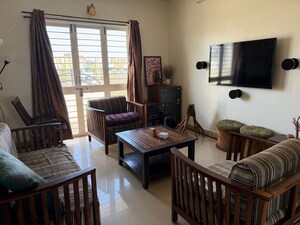 Living Room in 3 BHK Apartment at RK Lunkad Nisarg Nirmiti, Pimple Saudagar – for Rent