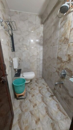 Bathroom in 3 BHK Apartment at RK Lunkad Nisarg Nirmiti, Pimple Saudagar – for Rent