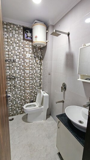 Bathroom in 2 BHK Builder Floor at Malviya Nagar – for Rent