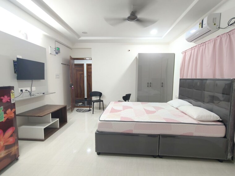 Bedroom, the-nest-gachibowli 1 RK 550 Sq.Ft. Apartment In Gachibowli Hyderabad 10498818
