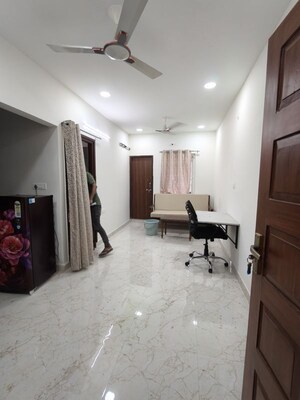 Living Room in 1 BHK Apartment at Arundathi Nilayam Gachibowli, Gachibowli – for Rent
