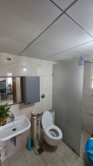 Bathroom in 3 BHK Apartment at Assetz Marq, Whitefield – for Rent
