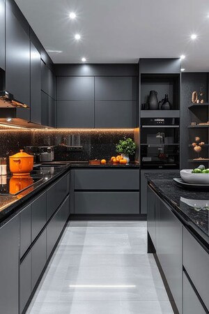 Kitchen in 1 BHK Independent House at Sector 12 – for Sale