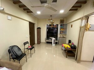 Living Room in 1.5 BHK Apartment at Omkar Raga, Chembur – for Rent