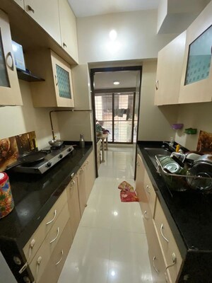 Kitchen in 1.5 BHK Apartment at Omkar Raga, Chembur – for Rent