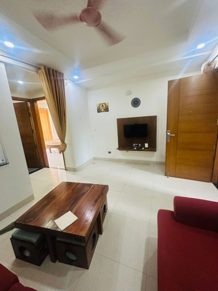 Living Room, sushant lok ii 1 Bedroom 600 Sq.Ft. Builder Floor In Sushant Lok ii Gurgaon 10499275