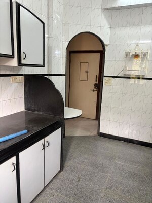 Kitchen in 1.5 BHK Apartment at Worli Sea Face – for Rent