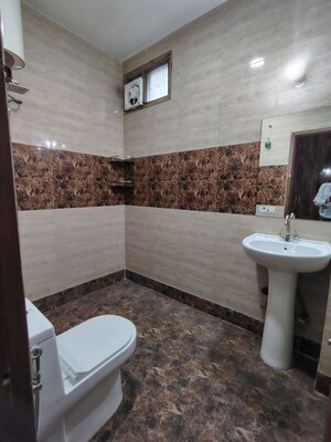 Bathroom in 2 BHK Builder Floor at Malviya Nagar – for Rent