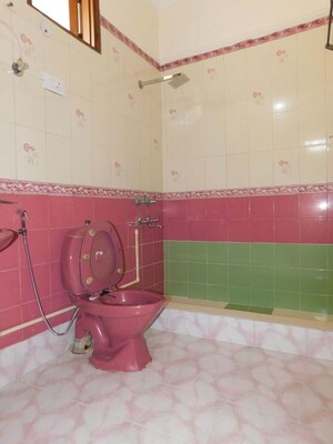 Bathroom in 1 BHK Builder Floor at Greater Kailash I – for Rent