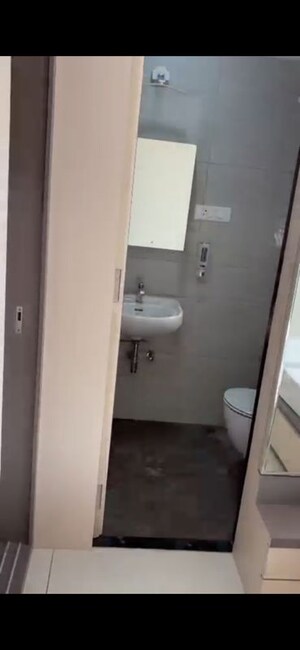 Bathroom in 2 BHK Apartment at Chandak 34 Park Estate, Goregaon West – for Rent
